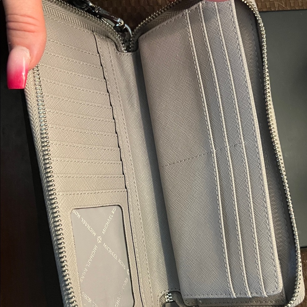 Michael Kors Python Pattern Wristlet - Black And … - image 2